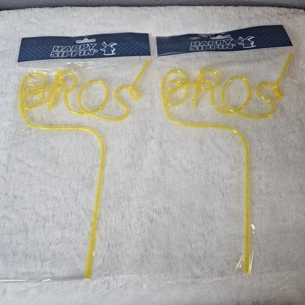 Dutch Bros Summer Silly Straw Yellow 